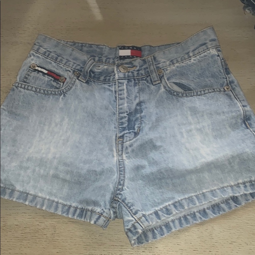 Tommy Hilfger Light Blue Jean Shorts Size 1